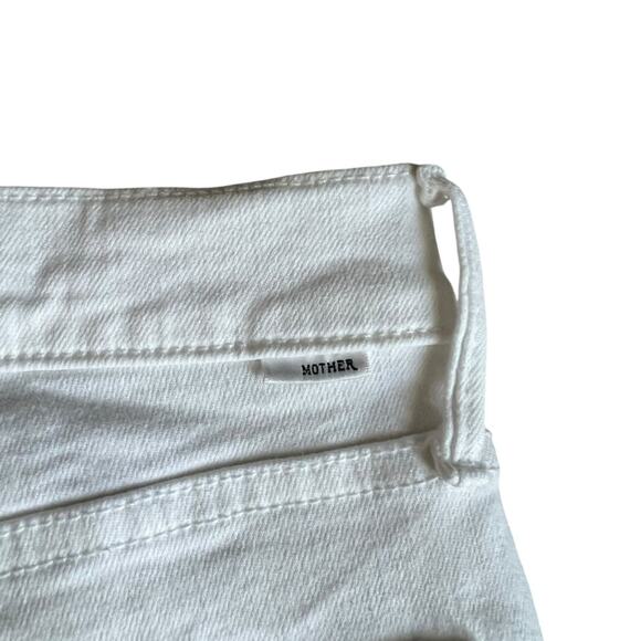 Mother Jeans Women’s The Mid Rise Dazzler Ankle White Fairest Of Them All Jeans - Picture 9 of 15